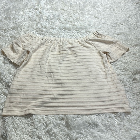 MADEWELL Off The Shoulder Short Sleeve Top - Picture 1 of 7